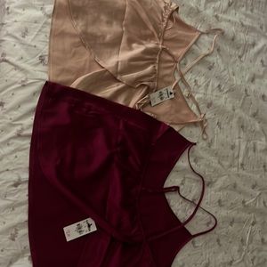 2 Beautiful satin pj top